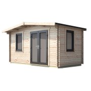 8x14 Power Chalet Log Cabin | Scandinavian Timber